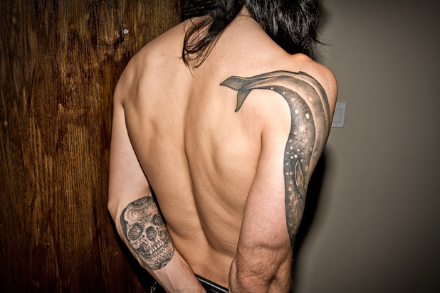 Billy-Shane Duquette's Thomas Hooper Whale Tattoo